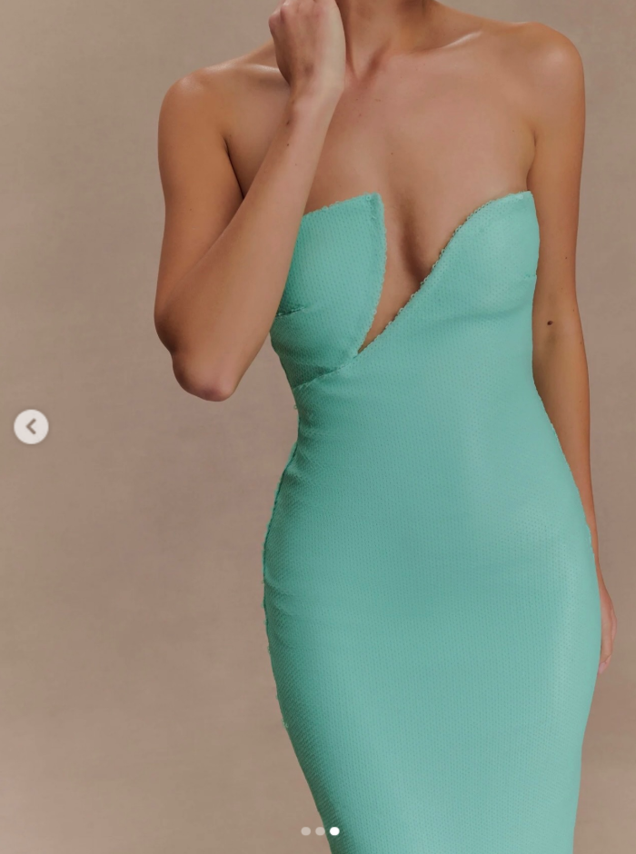 Winston Strapless Sequin Maxi Dress - Lagoon - XS