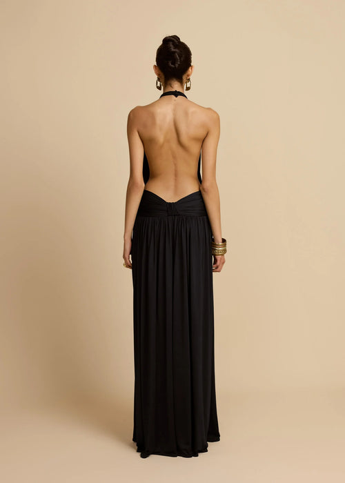 arcina ori black dress ARCINA ORI - Adriana Dress Black M | Elegant Designer Maxi Dress | Designer Open Back Dress