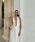 Misha The Jennifer Cupro Gown - White - XS