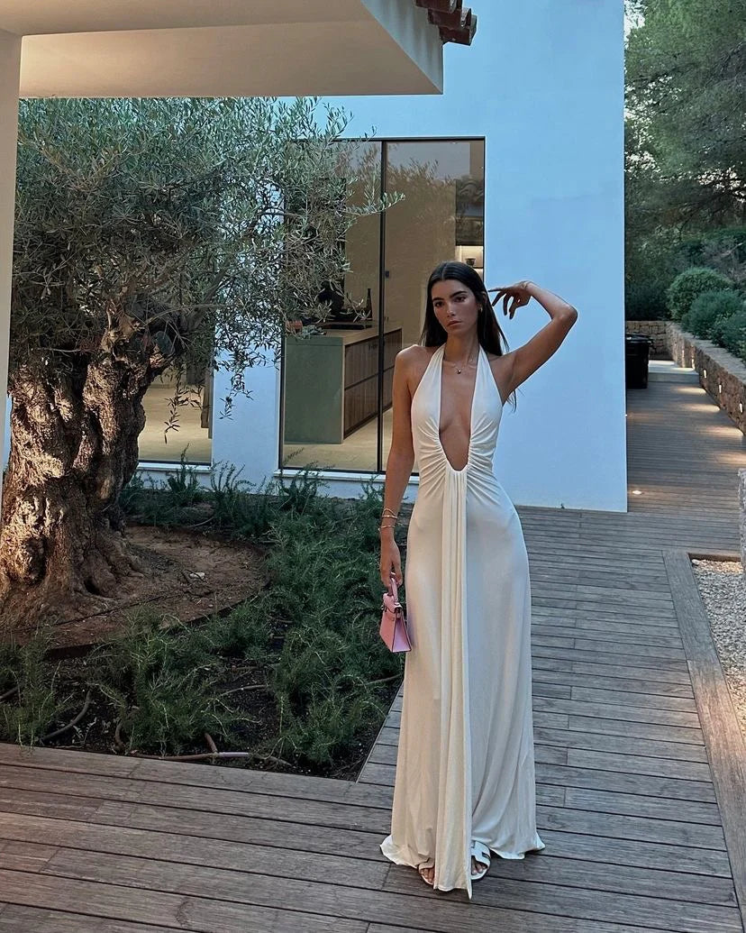 Misha The Jennifer Cupro Gown - White - XS