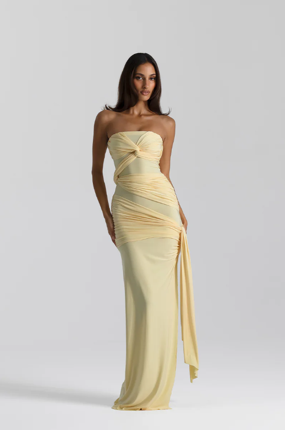 Natalie Rolt Miranda Gown - Butter Yellow - COMING SOON