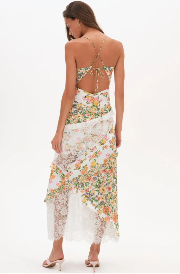 For Love and Lemons Rosalyn Maxi Dress - S