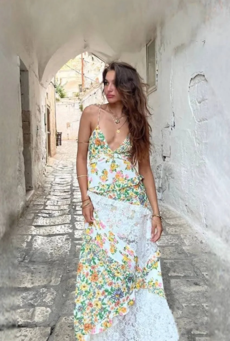 For Love and Lemons Rosalyn Maxi Dress - S