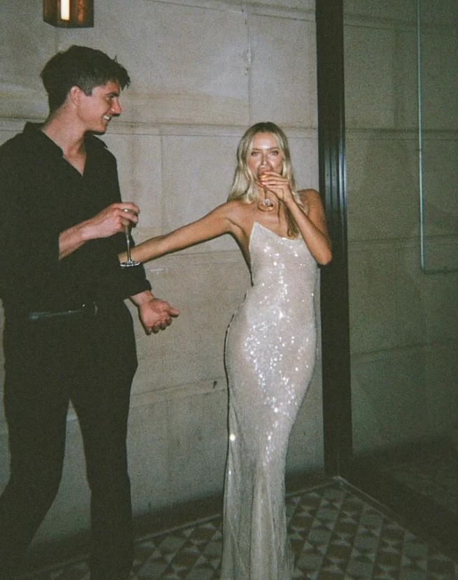 Rat & Boa Olympia Sequin Gown - S