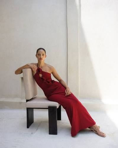 Maygel Coronel Liri Dress - Burgundy - One Size