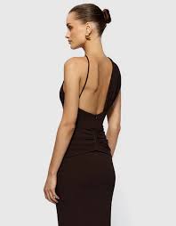 Effie Kats Greer Gown - Chocolate - XS