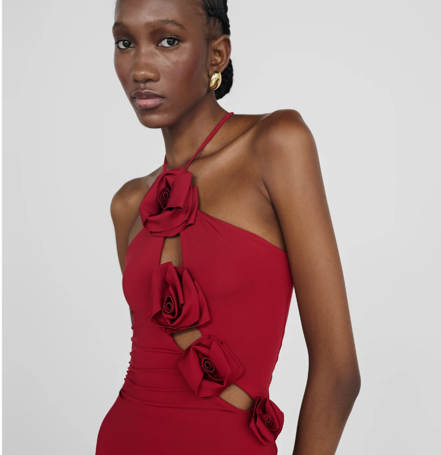Maygel Coronel Liri Dress - Burgundy - One Size