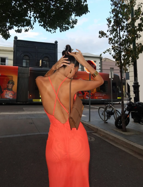 She is Olla Berlin Maxi Dress - Coral