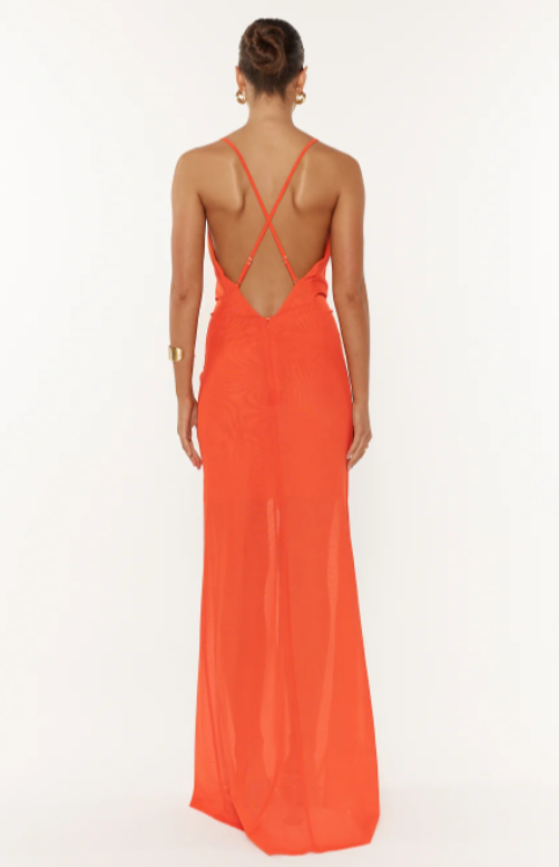 She is Olla Berlin Maxi Dress - Coral