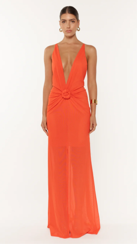 She is Olla Berlin Maxi Dress - Coral